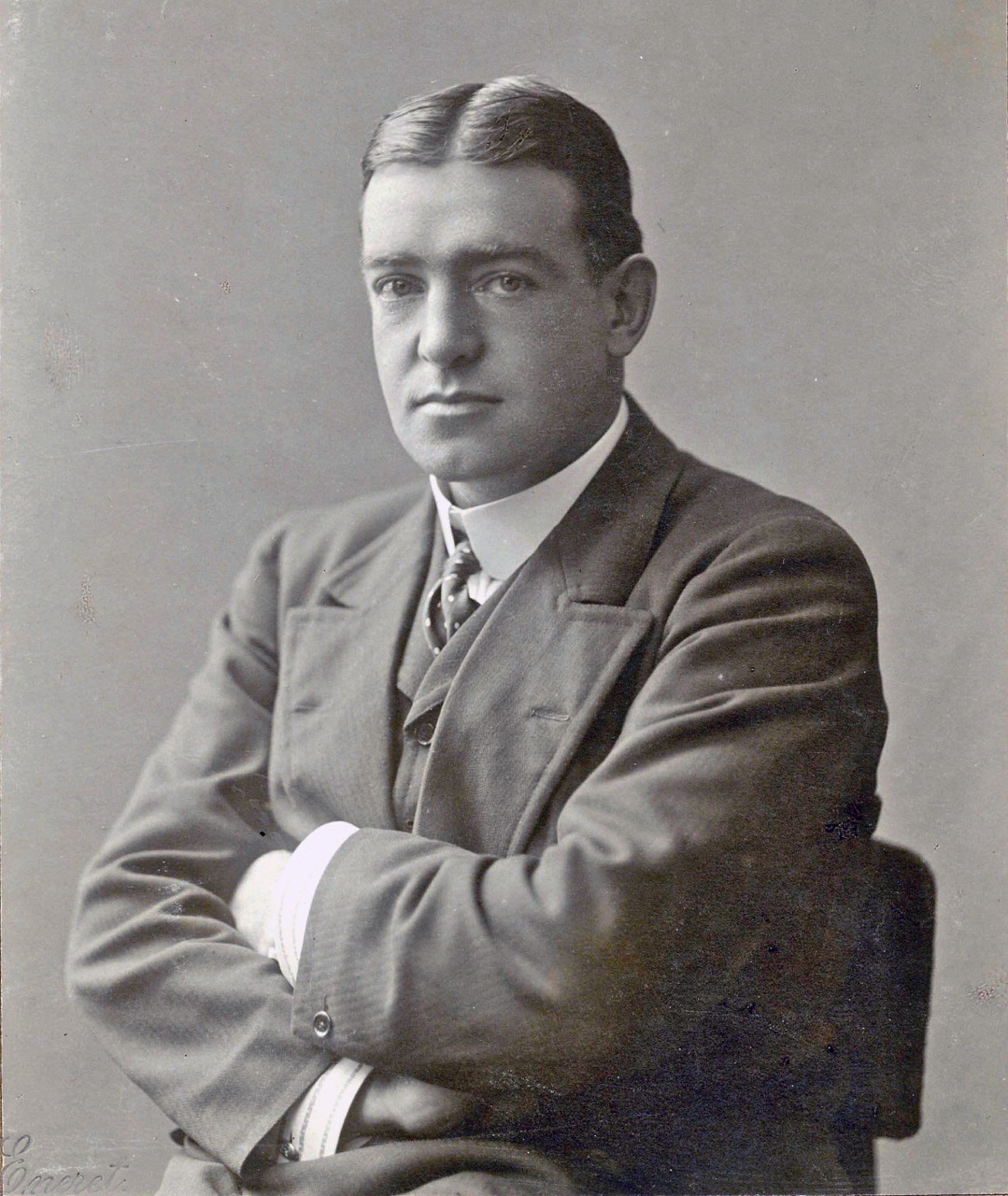 Portrait of Sir Ernest Shackleton.